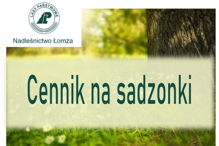 Cennik na sadzonki